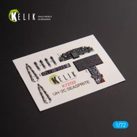   Kelik UH-2C SEASPRITE - interior 3D decals for Clear Prop kit - 3D belsőtér-részletező matricakészlet