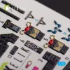 Kelik AVRO VULCAN B.2 Front cockpit - interior 3D decals for Airfix kit - AVRO VULCAN B.2 első cockpit – 3D belsőtér-részletező matricakészlet