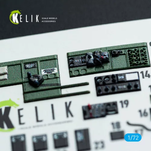 Kelik TBM-3 Avenger - interior 3D decals for HobbyBoss kit - 3D belsőtér-részletező matricakészlet