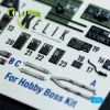 Kelik TBM-3 Avenger - interior 3D decals for HobbyBoss kit - 3D belsőtér-részletező matricakészlet