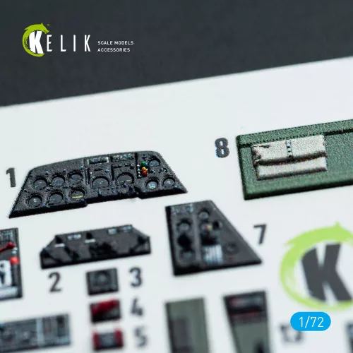Kelik TBM-3 Avenger - interior 3D decals for HobbyBoss kit - 3D belsőtér-részletező matricakészlet