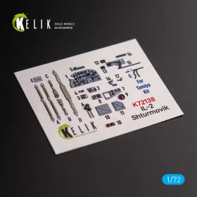  Kelik Il-2 Shturmovik - interior 3D decals for Tamiya kit - 3D belsőtér-részletező matricakészlet