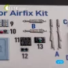 Kelik Mig-17 Fresco (Shenyang J5) - interior 3D decals for Airfix kit - 3D belsőtér-részletező matricakészlet