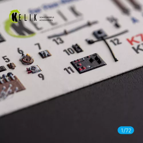 Kelik Ki-100-I - interior 3D decals for FineMolds kit - 3D belsőtér-részletező matricakészlet