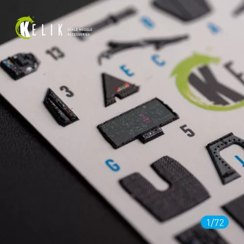 Kelik F-35B - interior 3D decals for Tamiya kit - 3D belsőtér-részletező matricakészlet