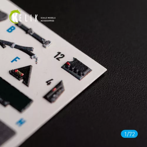 Kelik F-35B - interior 3D decals for Tamiya kit - 3D belsőtér-részletező matricakészlet