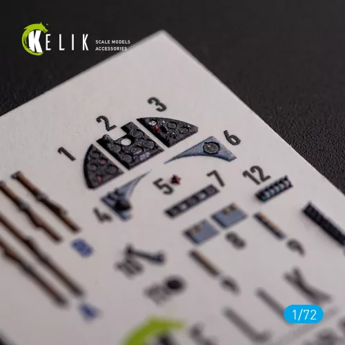 Kelik IAR.81c - interior 3D decals for IBG Models kit - 3D belsőtér-részletező matricakészlet