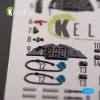 Kelik Me 163 B/S Komet - interior 3D decals for Hobby 2000/Academy kit - 3D belsőtér-részletező matricakészlet, Hobby 2000/Academy makettekhez