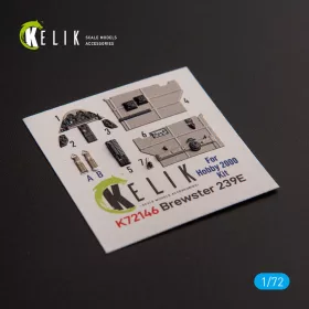   Kelik Brewster 239E - interior 3D decals for Hobby 2000/Hasegawa kit - 3D belsőtér-részletező matricakészlet