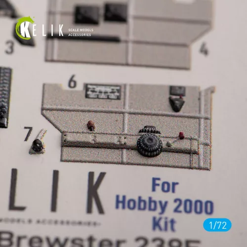 Kelik Brewster 239E - interior 3D decals for Hobby 2000/Hasegawa kit - 3D belsőtér-részletező matricakészlet