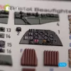 Kelik Bristol Beauhfighter TF.X - interior 3D decals for Airfix kit - 3D belsőtér-részletező matricakészlet