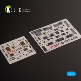   Kelik F-14B - interior 3D decals for GWH kit - 3D belsőtér-részletező matricakészlet