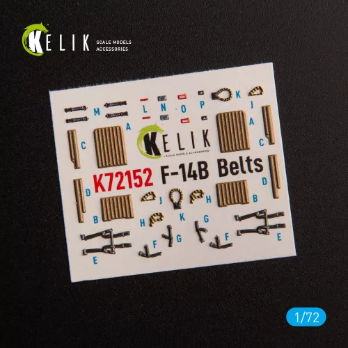 Kelik F-14B - interior 3D decals for GWH kit - 3D belsőtér-részletező matricakészlet