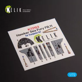   Kelik Hawker Sea Fury FB.11 - interior 3D decals for Trumpeter kit - 3D belsőtér-részletező matricakészlet