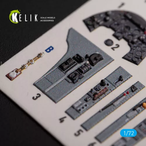 Kelik Hawker Sea Fury FB.11 - interior 3D decals for Trumpeter kit - 3D belsőtér-részletező matricakészlet