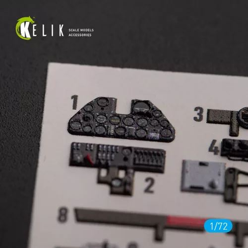 Kelik P-40K - interior 3D decals for Special Hobby kit - 3D belsőtér-részletező matricakészlet