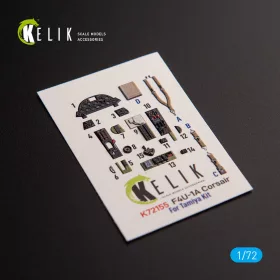   Kelik F4U-1A Corsair - interior 3D decals for Tamiya kit - 3D belsőtér-részletező matricakészlet