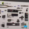 Kelik F4U-1A Corsair - interior 3D decals for Tamiya kit - 3D belsőtér-részletező matricakészlet