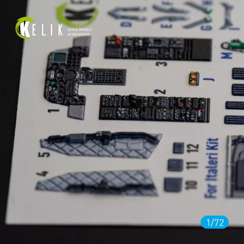 Kelik OA-10A Thunderbolt - interior 3D decals for Italeri kit - 3D belsőtér-részletező matricakészlet
