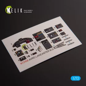   Kelik AVRO LANCASTER B.III - interior 3D decals for Airfix kit - 3D belsőtér-részletező matricakészlet
