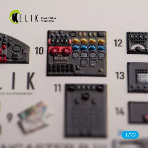 Kelik AVRO LANCASTER B.III - interior 3D decals for Airfix kit - 3D belsőtér-részletező matricakészlet