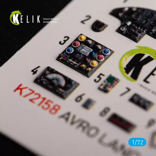 Kelik AVRO LANCASTER B.III - interior 3D decals for Airfix kit - 3D belsőtér-részletező matricakészlet