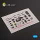 Kelik ARMSTRONG WHITWORTH WHITLEY MK.V - interior 3D decals for Airfix kit - 3D belsőtér-részletező matricakészlet