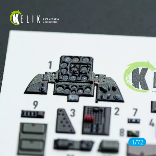 Kelik SBD-3 Dauntless - interior 3D decals for FlyHawk kit - 3D belsőtér-részletező matricakészlet