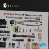 Kelik P-47M Thunderbolt- interior 3D decals for Revell kit - 3D belsőtér-részletező matricakészlet