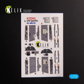   Kelik L-29 Delfin - interior 3D decals for AMK kit - 3D belsőtér-részletező matricakészlet