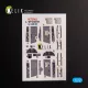 Kelik L-29 Delfin - interior 3D decals for AMK kit - 3D belsőtér-részletező matricakészlet