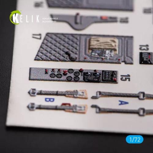 Kelik L-29 Delfin - interior 3D decals for AMK kit - 3D belsőtér-részletező matricakészlet