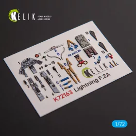   Kelik F.2A Lighting - interior 3D decals for Airfix kit - 3D belsőtér-részletező matricakészlet