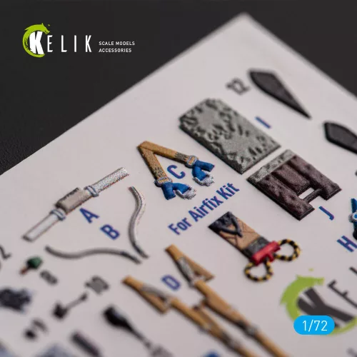 Kelik F.2A Lighting - interior 3D decals for Airfix kit - 3D belsőtér-részletező matricakészlet