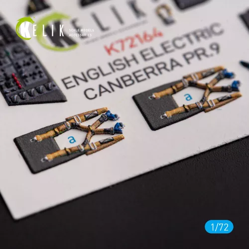 Kelik English Electric Canberra PR.9 - interior 3D decals for Airfix kit - 3D belsőtér-részletező matricakészlet