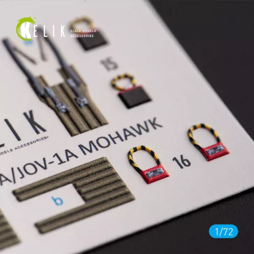 Kelik OV-1A/JOV-1A MOHAWK - interior 3D decals for ClearProp kit - 3D belsőtér-részletező matricakészlet