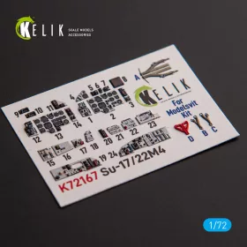   Kelik SU-17M4P/22M4 - interior 3D decals for ModelSvit kit - 3D belsőtér-részletező matricakészlet