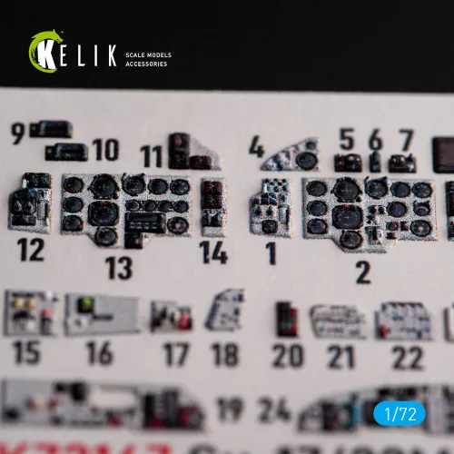 Kelik SU-17M4P/22M4 - interior 3D decals for ModelSvit kit - 3D belsőtér-részletező matricakészlet
