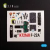 Kelik F-22A Raptor - interior 3D decals for Academy kit - 3D belsőtér-részletező matricakészlet