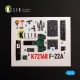 Kelik F-22A Raptor - interior 3D decals for Academy kit - 3D belsőtér-részletező matricakészlet