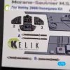 Kelik Morane-Saulnier M.S.406 - interior 3D decals for Hobby 2000/Hasegawa kit - 3D belsőtér-részletező matricakészlet