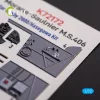 Kelik Morane-Saulnier M.S.406 - interior 3D decals for Hobby 2000/Hasegawa kit - 3D belsőtér-részletező matricakészlet