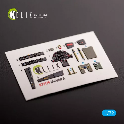 Kelik Jaguar A - interior 3D decals for HobbyBoss kit - 3D belsőtér-részletező matricakészlet