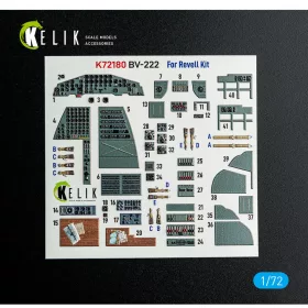   Kelik BV-222 - interior 3D decals for Revell kit - 3D belsőtér-részletező matricakészlet