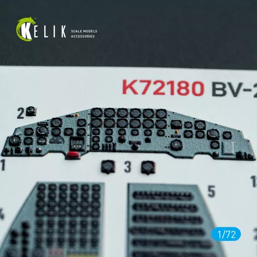 Kelik BV-222 - interior 3D decals for Revell kit - 3D belsőtér-részletező matricakészlet