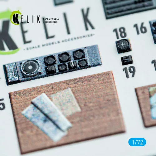 Kelik BV-222 - interior 3D decals for Revell kit - 3D belsőtér-részletező matricakészlet