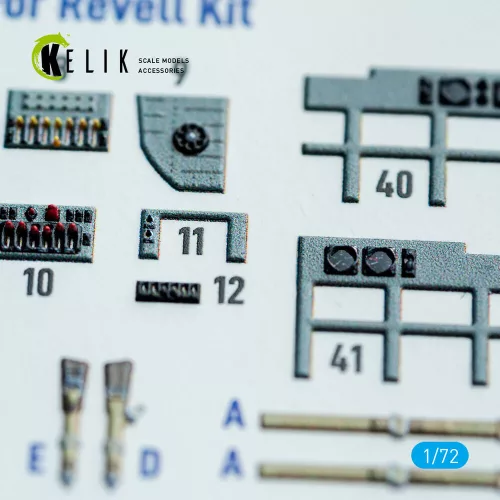 Kelik BV-222 - interior 3D decals for Revell kit - 3D belsőtér-részletező matricakészlet