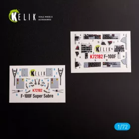   Kelik F-100F - interior 3D decals for Trumpeter kit - 3D belsőtér-részletező matricakészlet