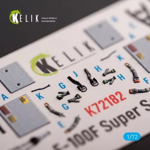 Kelik F-100F - interior 3D decals for Trumpeter kit - 3D belsőtér-részletező matricakészlet