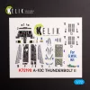 Kelik A-10C Thunderbolt II - interior 3D decals for GWH kit - 3D belsőtér-részletező matricakészlet